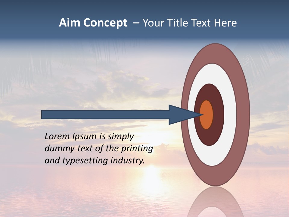 Vacation Sea Scenic PowerPoint Template