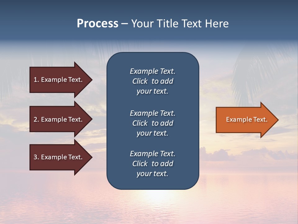 Vacation Sea Scenic PowerPoint Template
