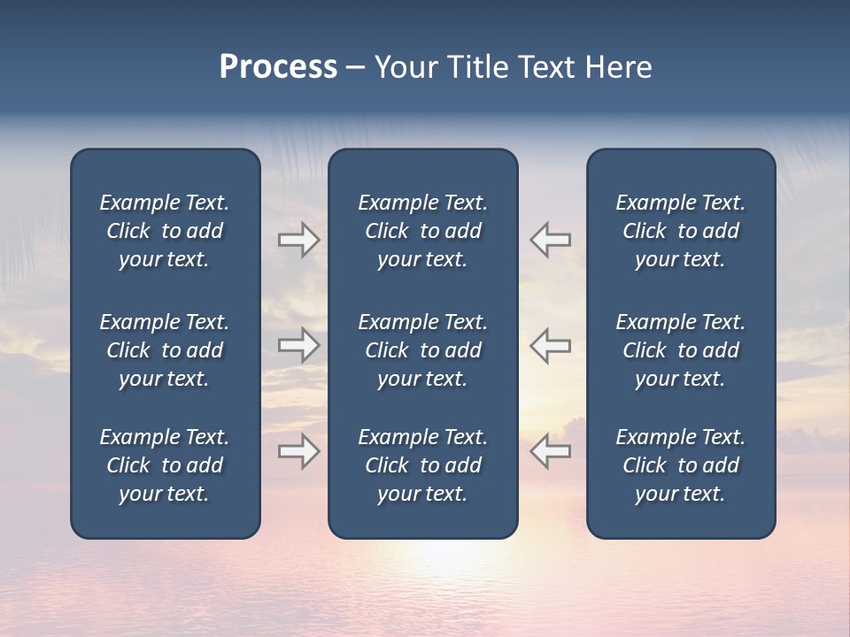 Vacation Sea Scenic PowerPoint Template
