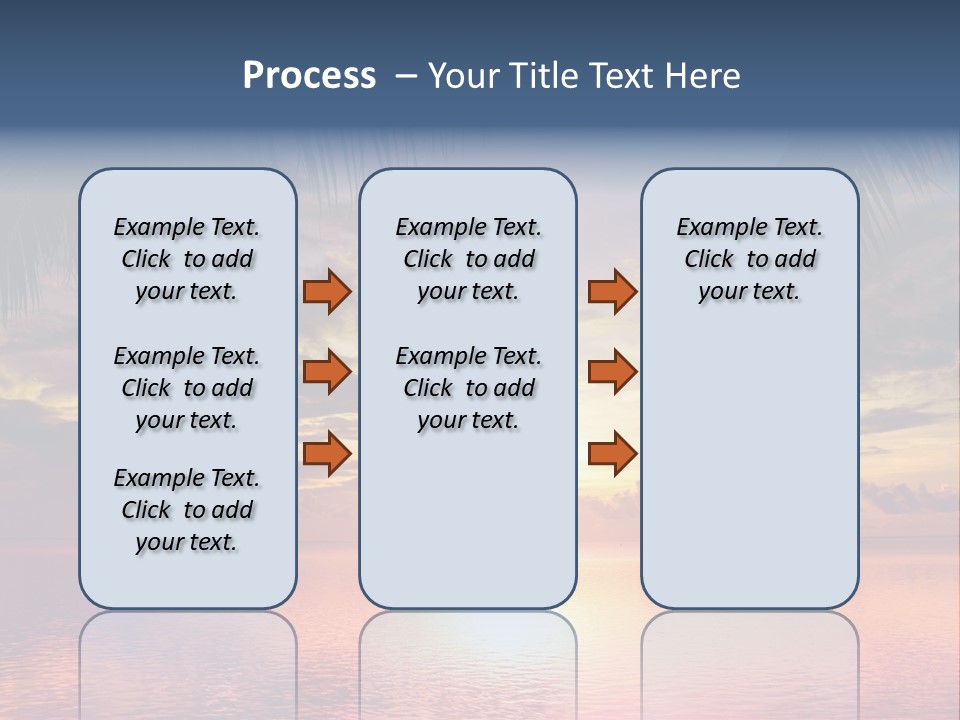Vacation Sea Scenic PowerPoint Template