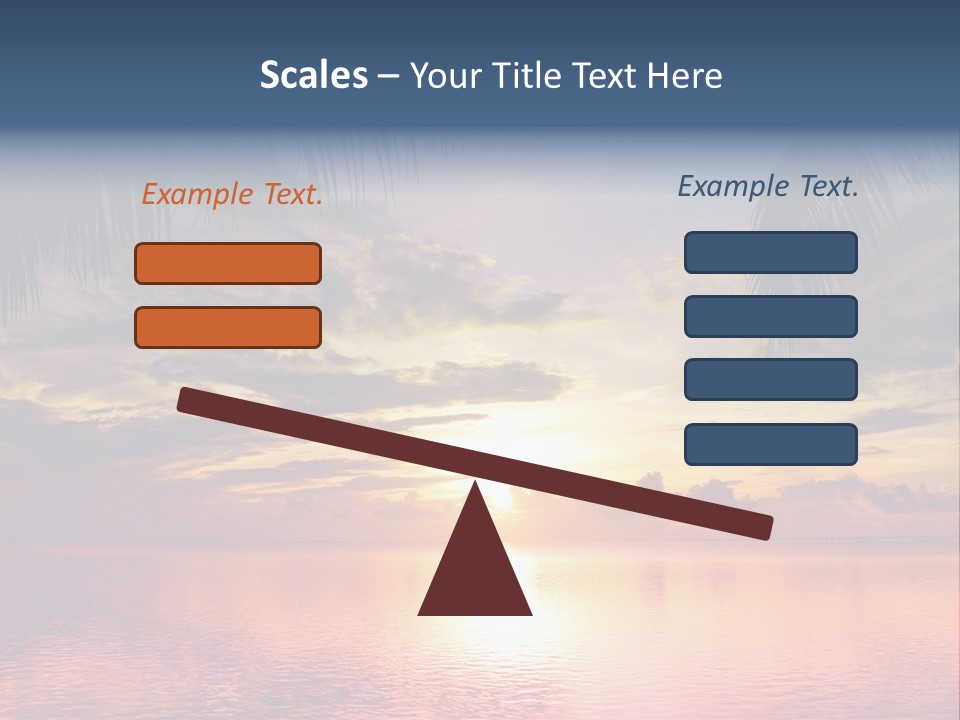 Vacation Sea Scenic PowerPoint Template