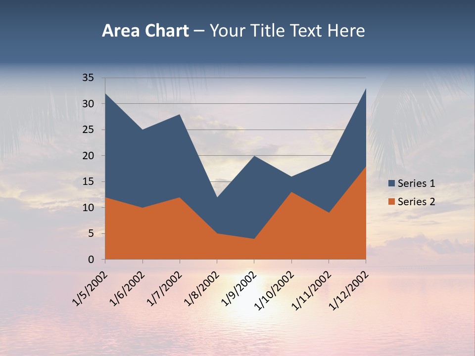 Vacation Sea Scenic PowerPoint Template