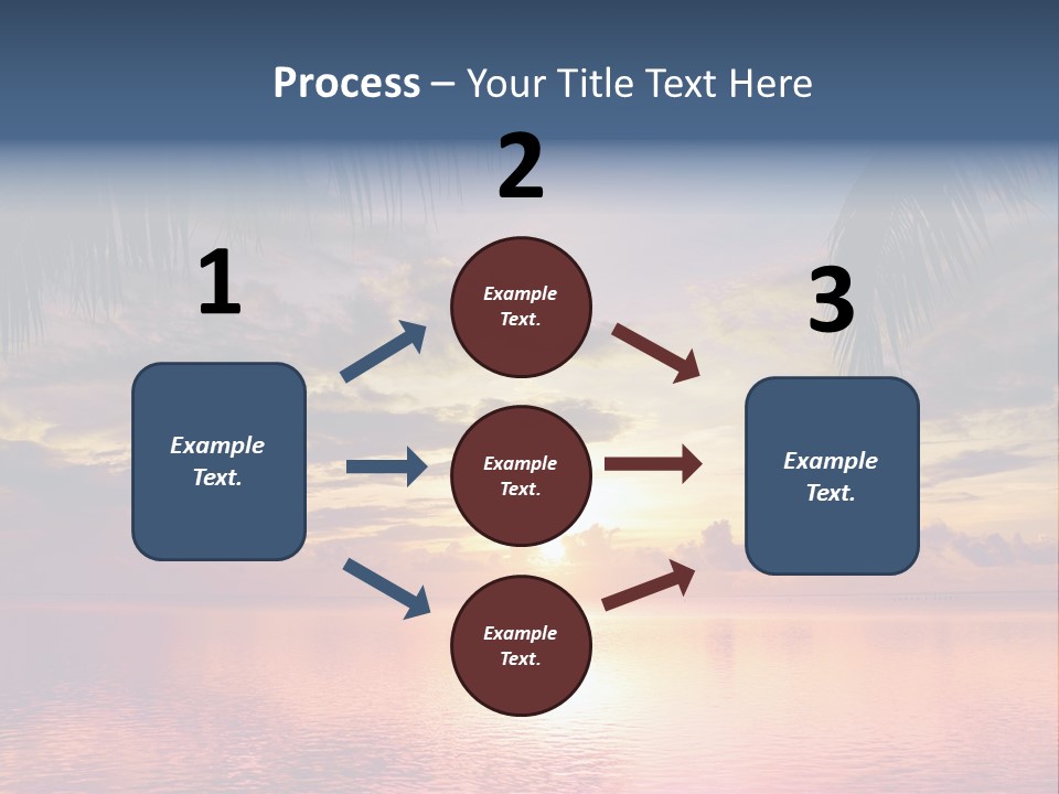 Vacation Sea Scenic PowerPoint Template
