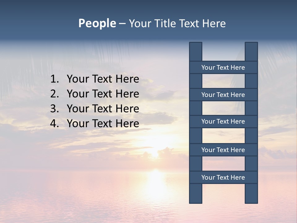 Vacation Sea Scenic PowerPoint Template