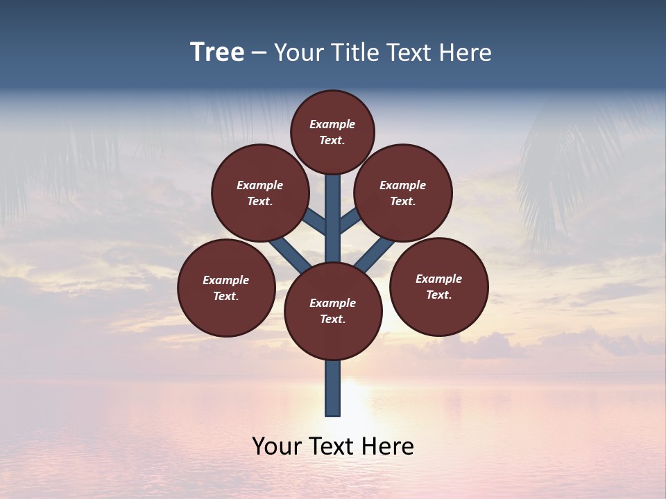 Vacation Sea Scenic PowerPoint Template