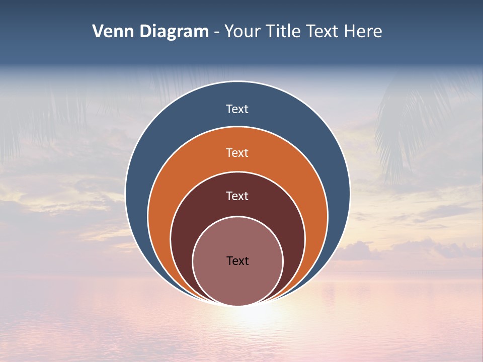 Vacation Sea Scenic PowerPoint Template