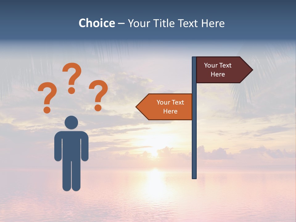 Vacation Sea Scenic PowerPoint Template