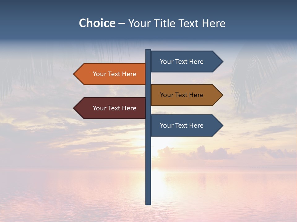 Vacation Sea Scenic PowerPoint Template
