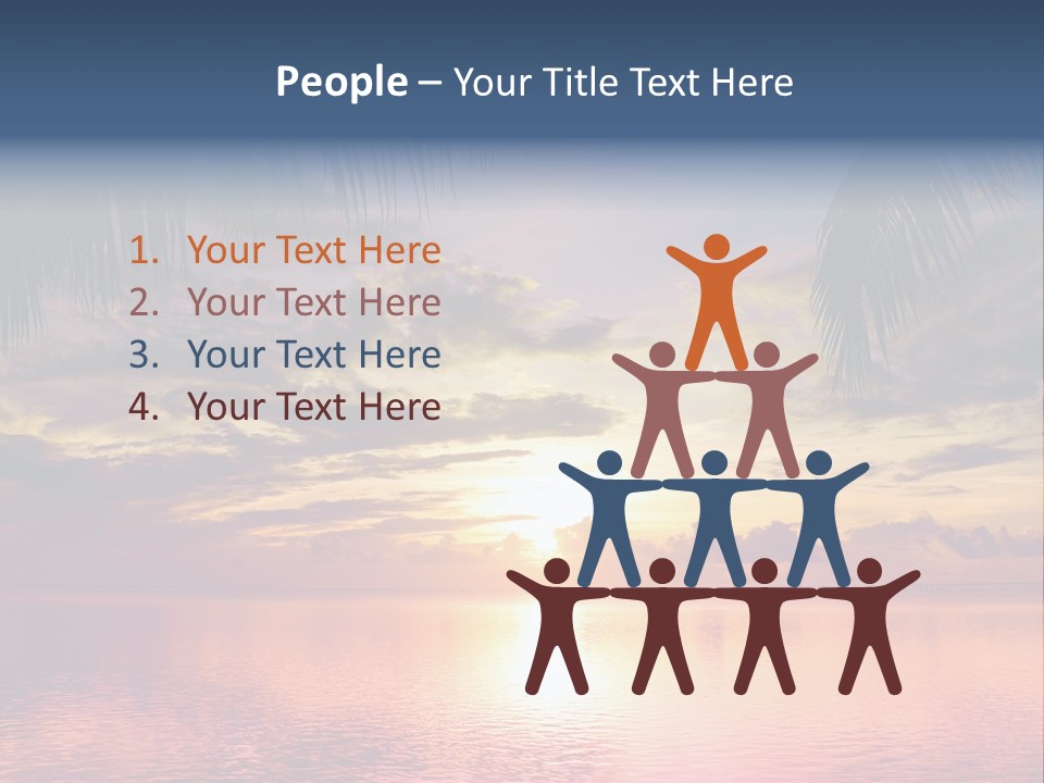 Vacation Sea Scenic PowerPoint Template