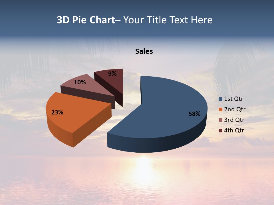 Vacation Sea Scenic PowerPoint Template