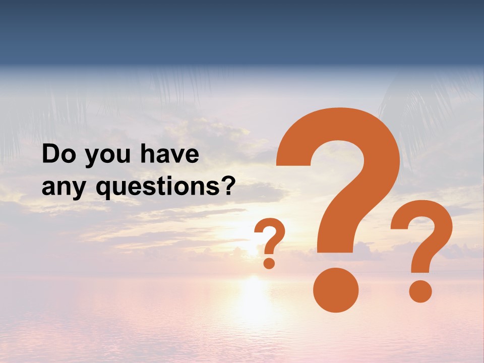 Vacation Sea Scenic PowerPoint Template