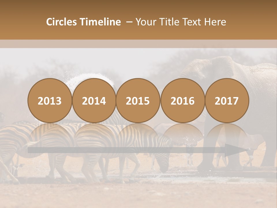 Playing Giraffe Blow PowerPoint Template