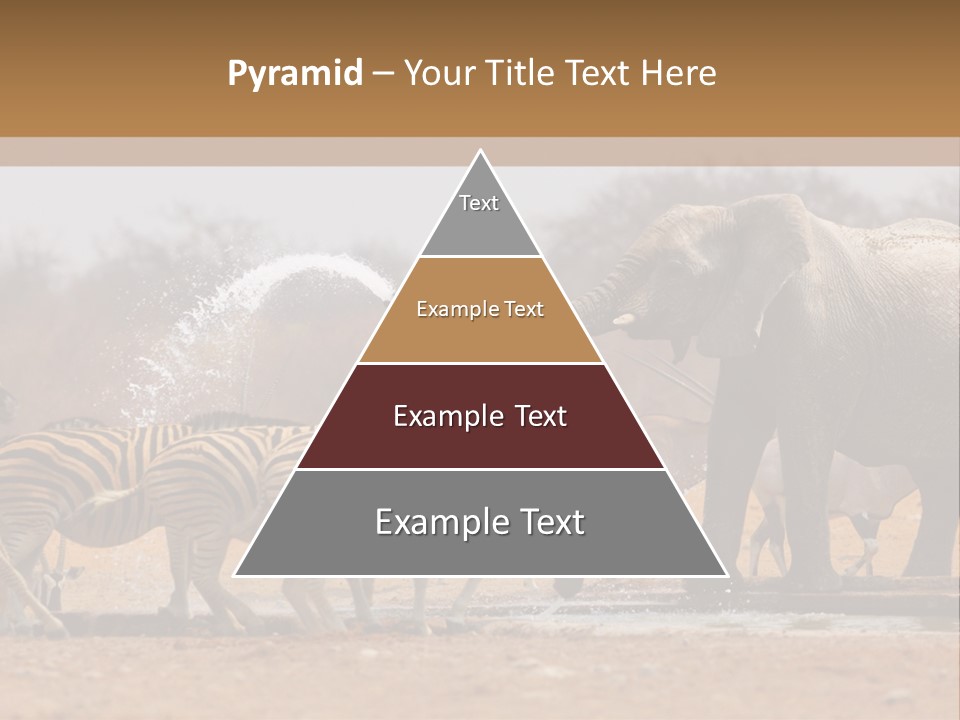 Playing Giraffe Blow PowerPoint Template