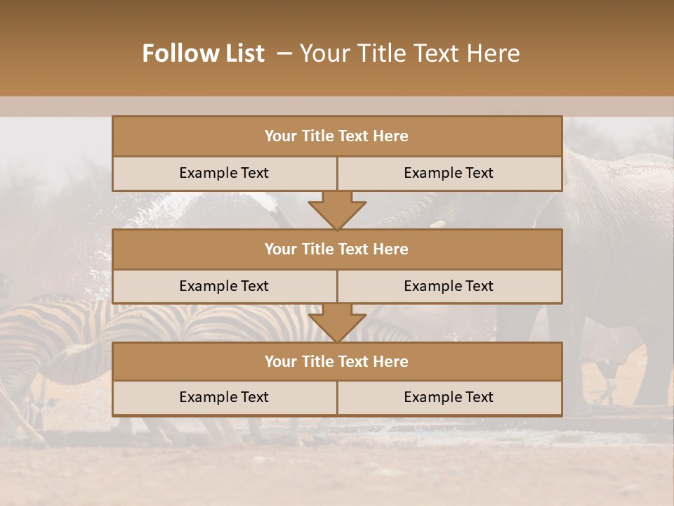 Playing Giraffe Blow PowerPoint Template