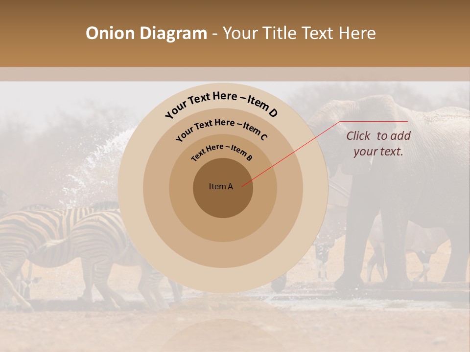 Playing Giraffe Blow PowerPoint Template