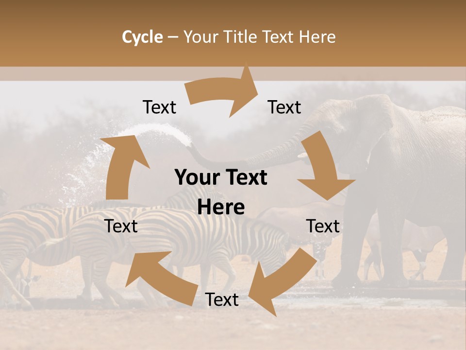 Playing Giraffe Blow PowerPoint Template