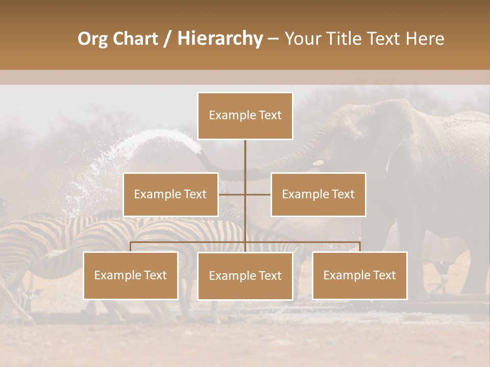 Playing Giraffe Blow PowerPoint Template
