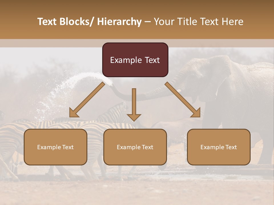 Playing Giraffe Blow PowerPoint Template