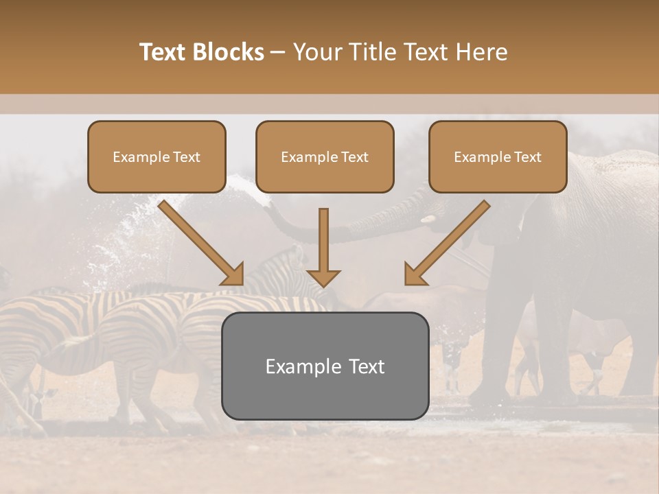 Playing Giraffe Blow PowerPoint Template