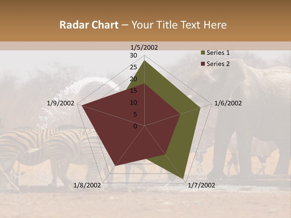 Playing Giraffe Blow PowerPoint Template