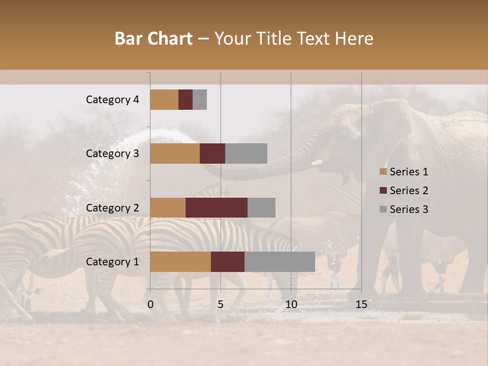 Playing Giraffe Blow PowerPoint Template