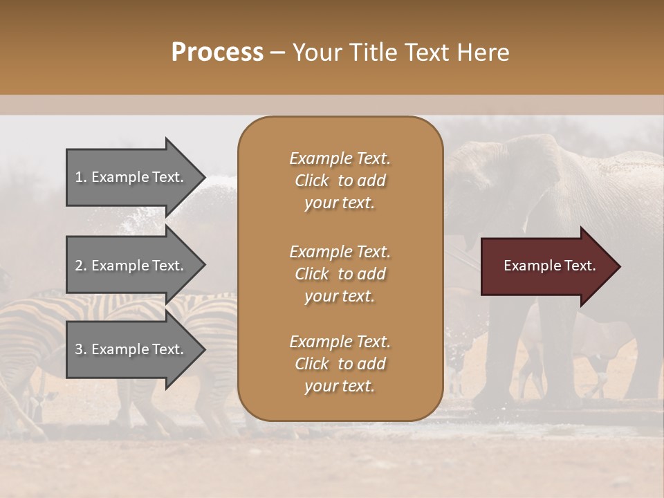 Playing Giraffe Blow PowerPoint Template