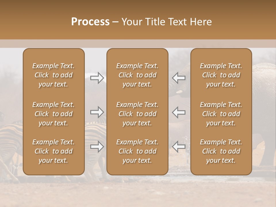 Playing Giraffe Blow PowerPoint Template