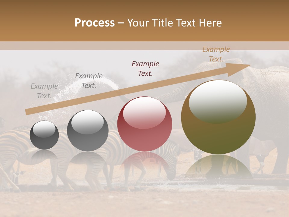 Playing Giraffe Blow PowerPoint Template