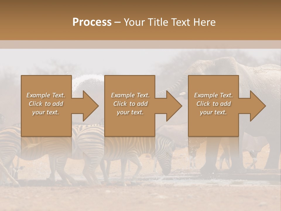 Playing Giraffe Blow PowerPoint Template