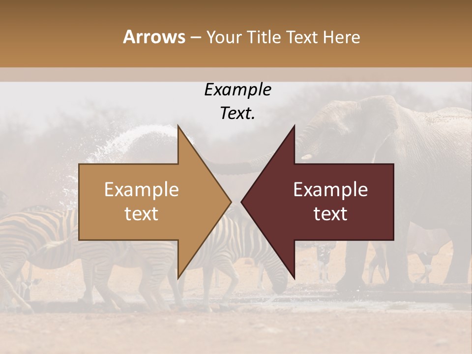 Playing Giraffe Blow PowerPoint Template