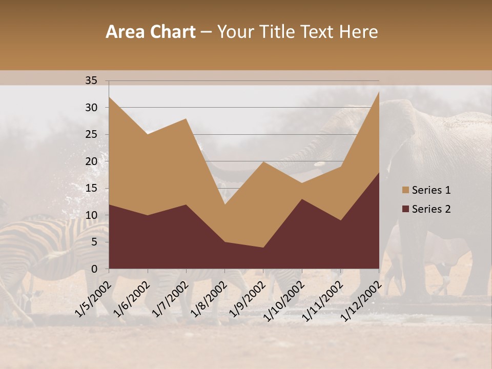 Playing Giraffe Blow PowerPoint Template