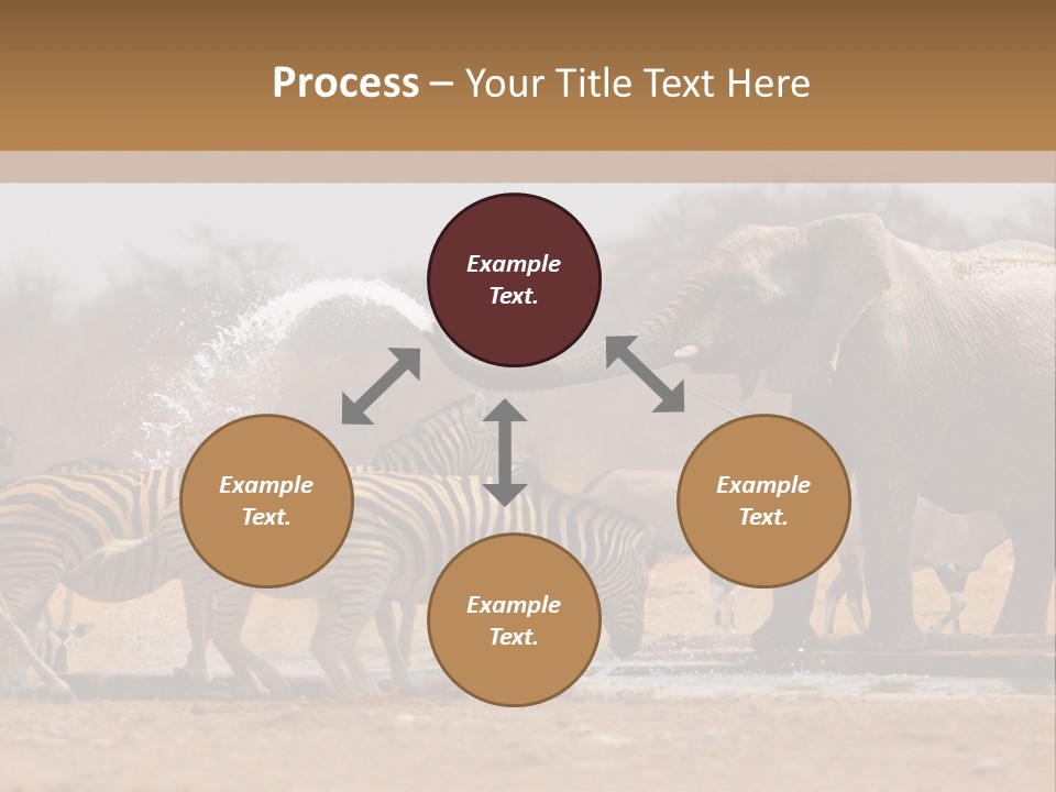 Playing Giraffe Blow PowerPoint Template
