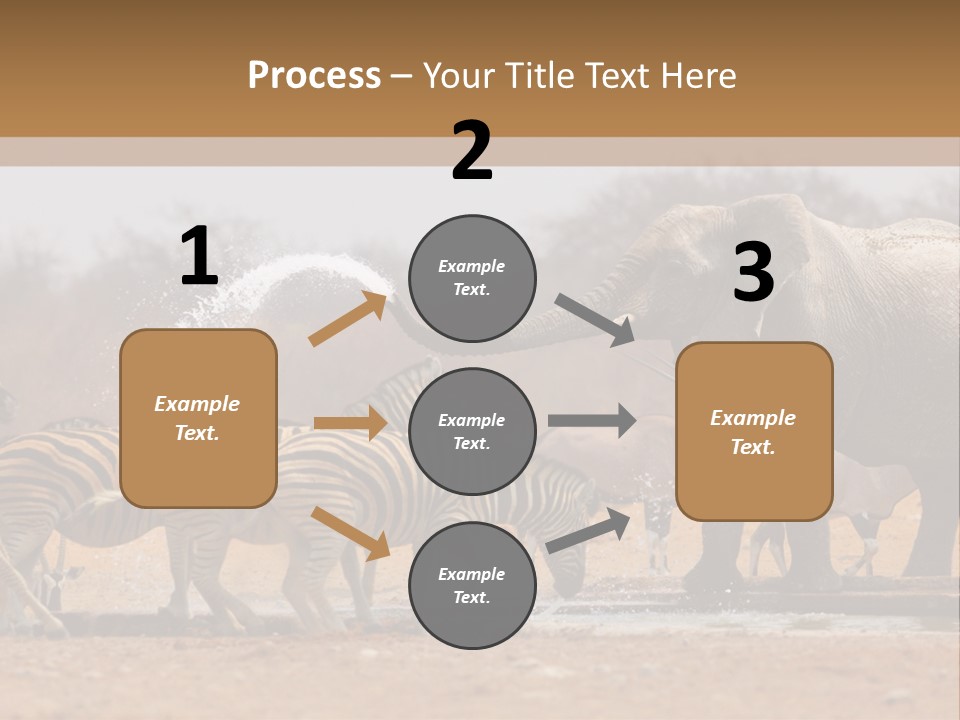 Playing Giraffe Blow PowerPoint Template