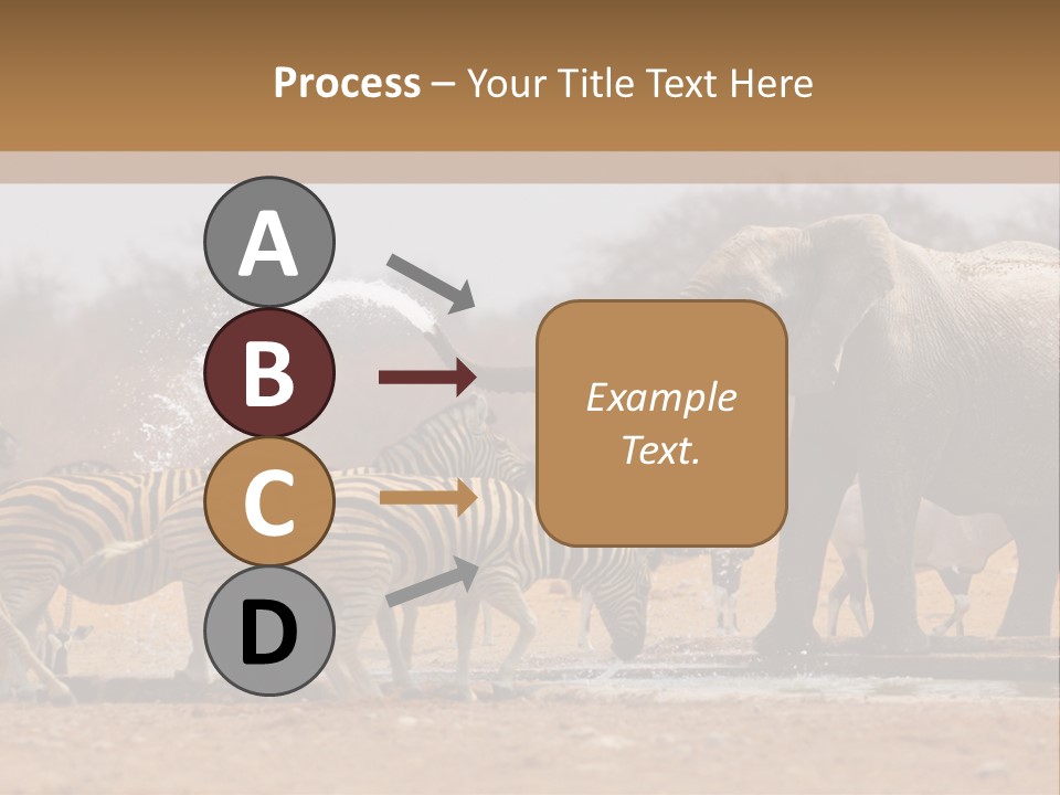 Playing Giraffe Blow PowerPoint Template