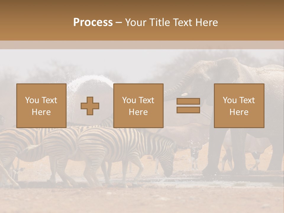 Playing Giraffe Blow PowerPoint Template