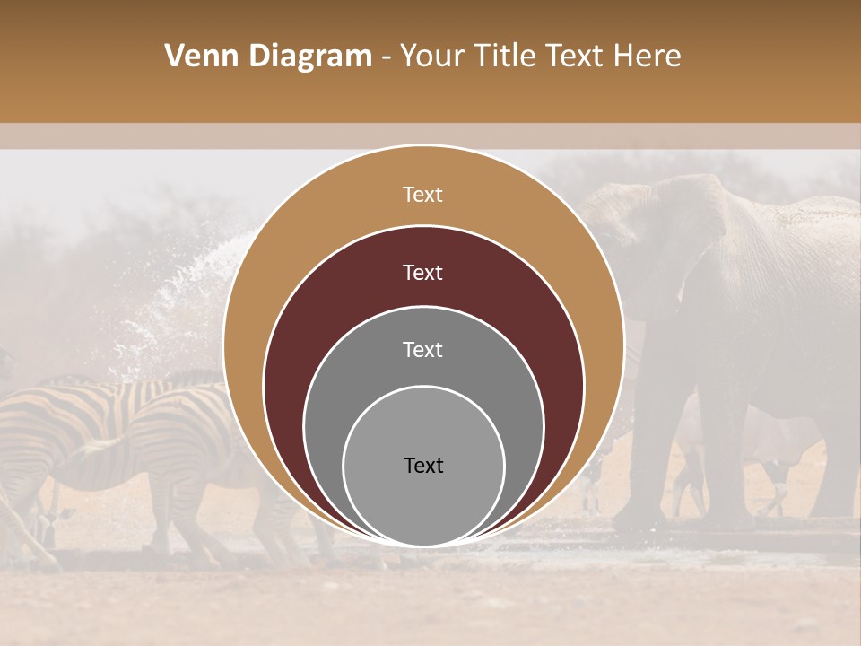 Playing Giraffe Blow PowerPoint Template
