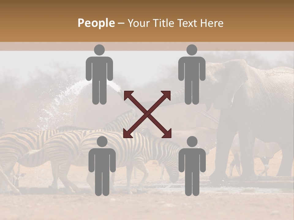 Playing Giraffe Blow PowerPoint Template