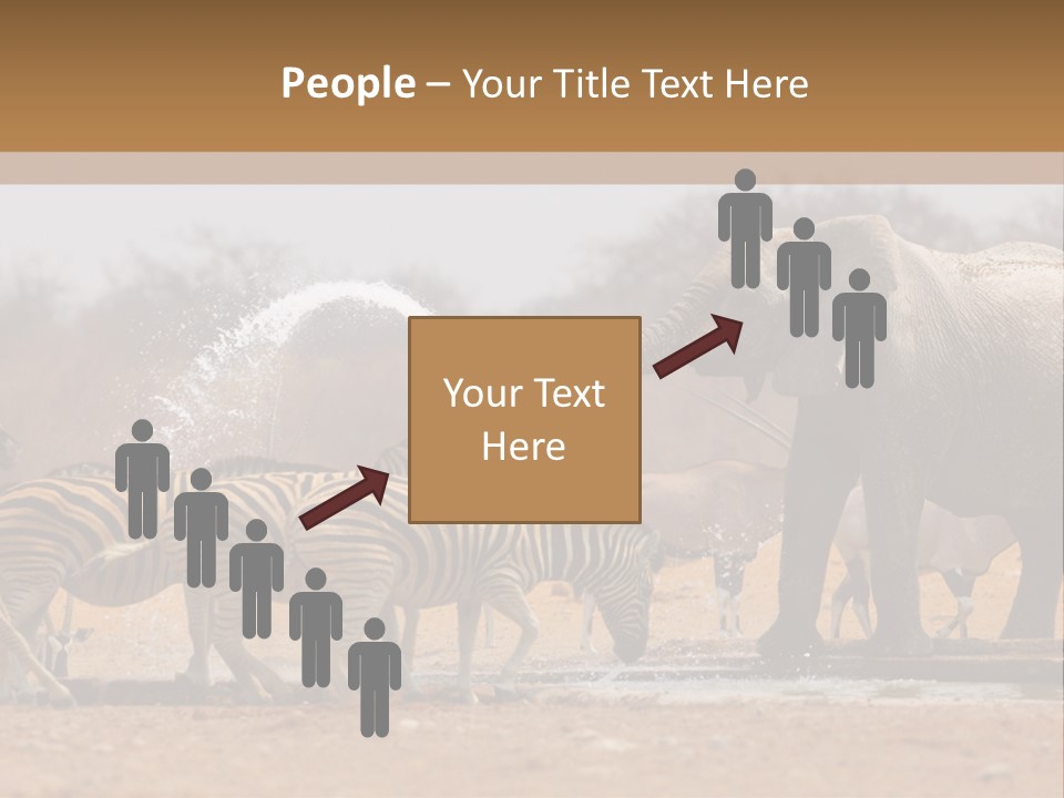 Playing Giraffe Blow PowerPoint Template