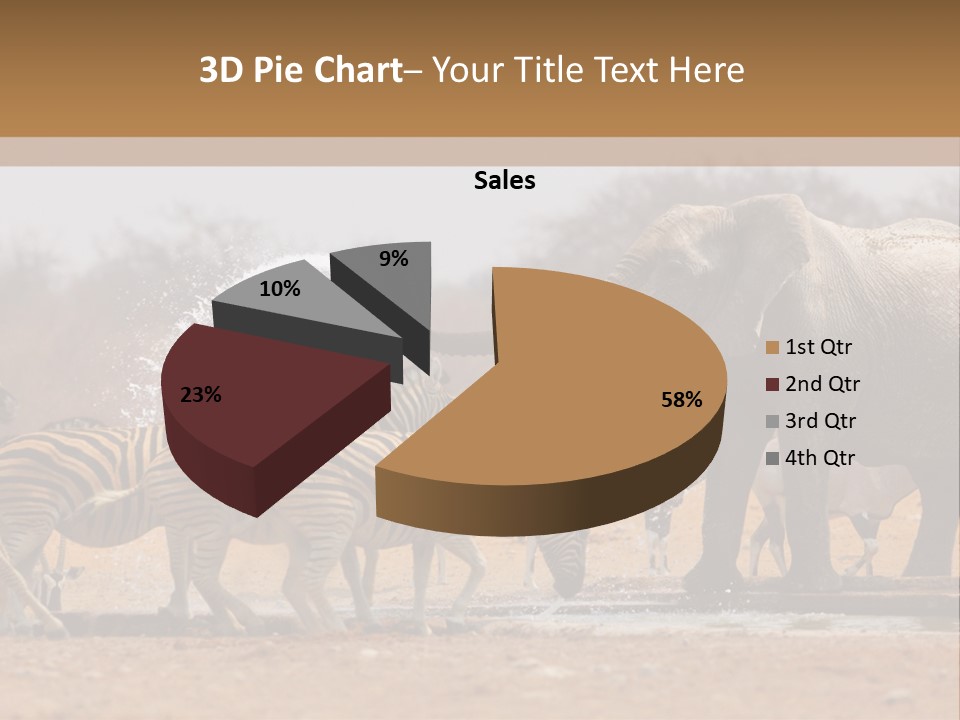 Playing Giraffe Blow PowerPoint Template
