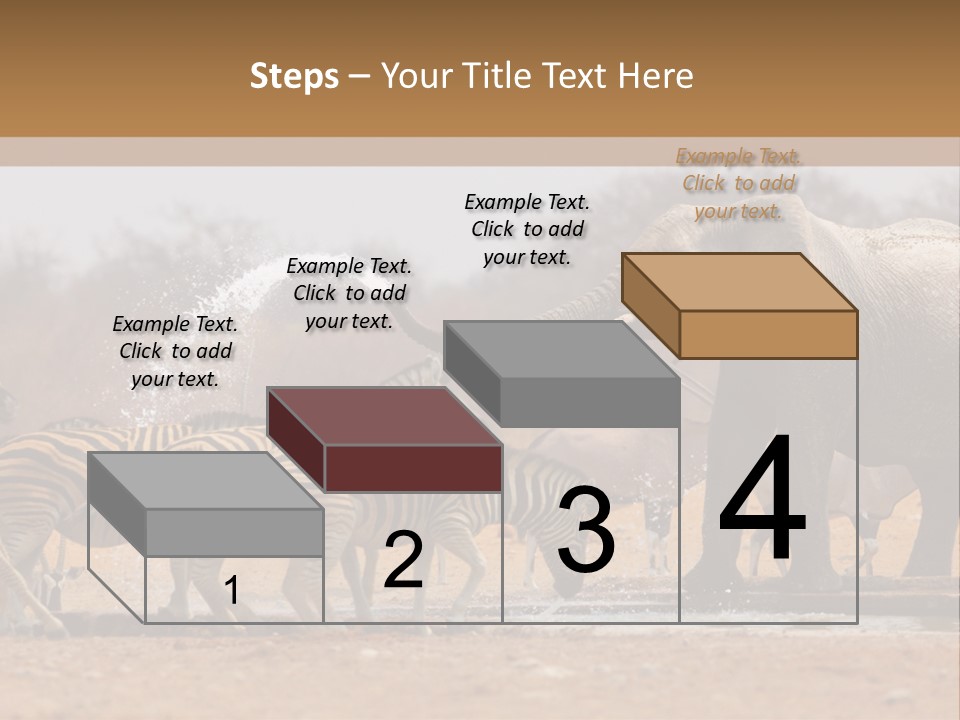 Playing Giraffe Blow PowerPoint Template