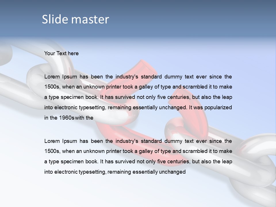 Stressed Power Weak PowerPoint Template