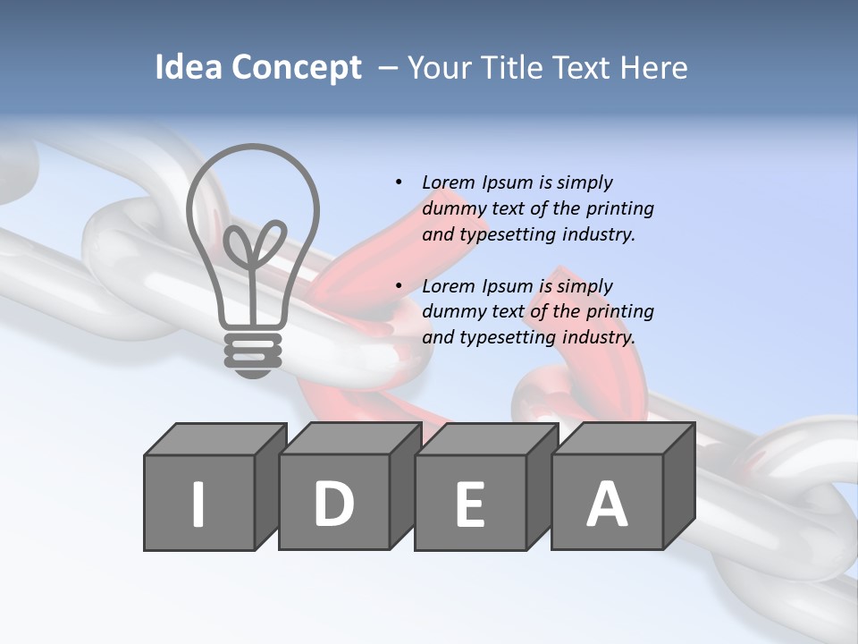 Stressed Power Weak PowerPoint Template