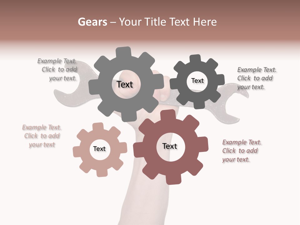 Holding Business Engineer PowerPoint Template