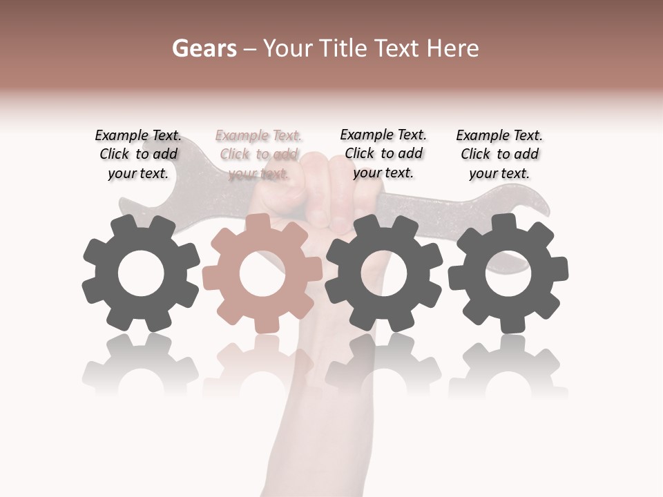 Holding Business Engineer PowerPoint Template