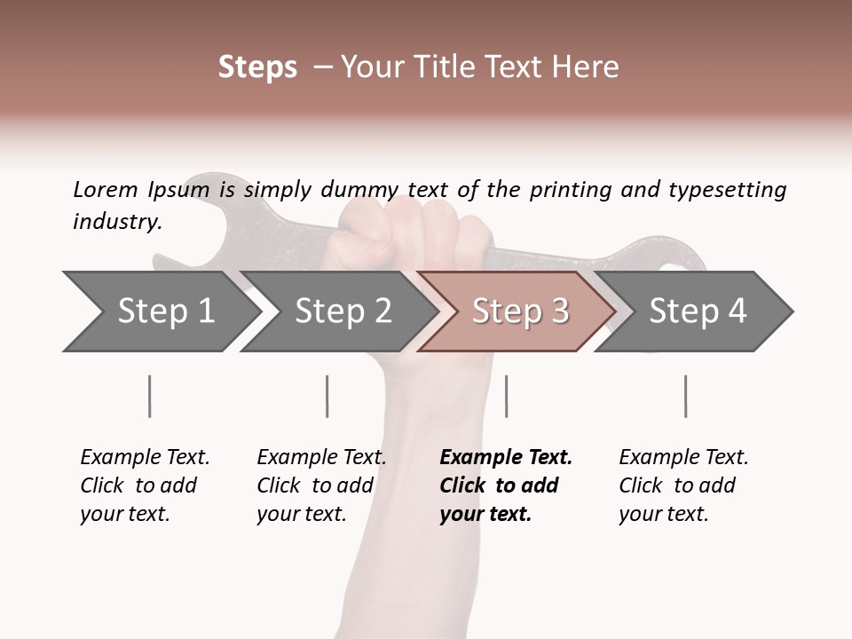 Holding Business Engineer PowerPoint Template