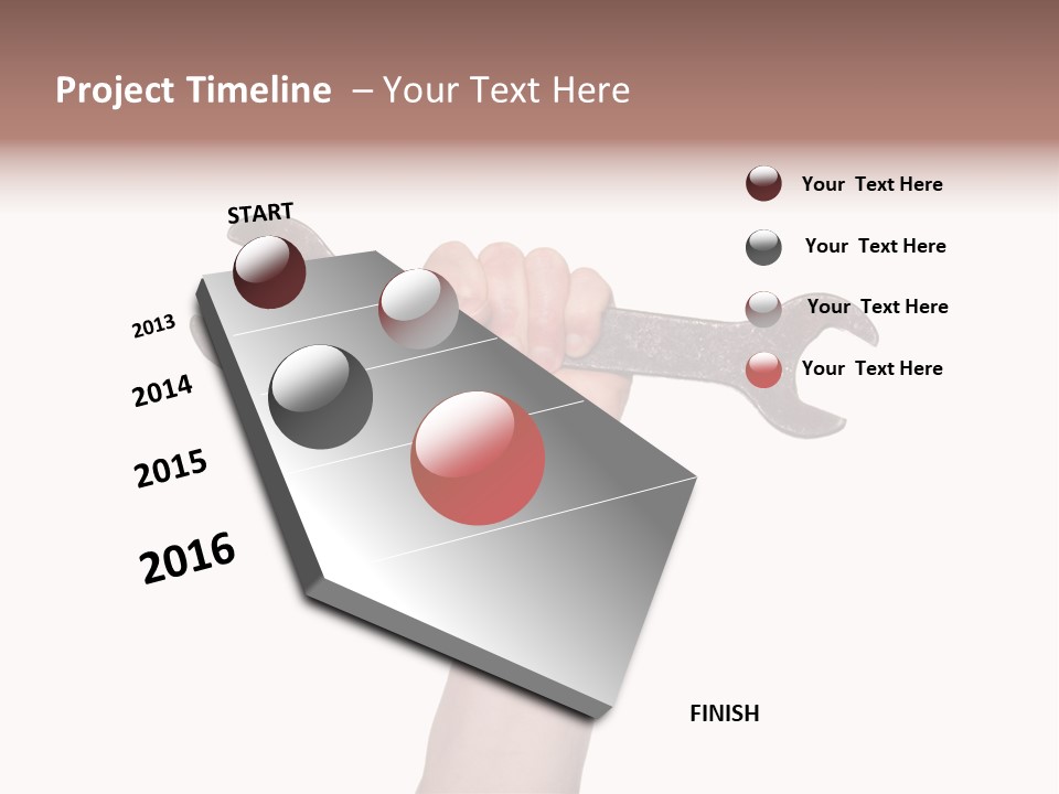 Holding Business Engineer PowerPoint Template