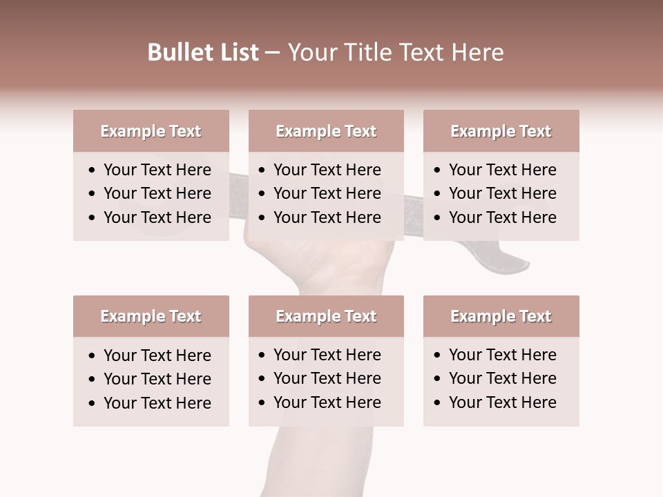 Holding Business Engineer PowerPoint Template