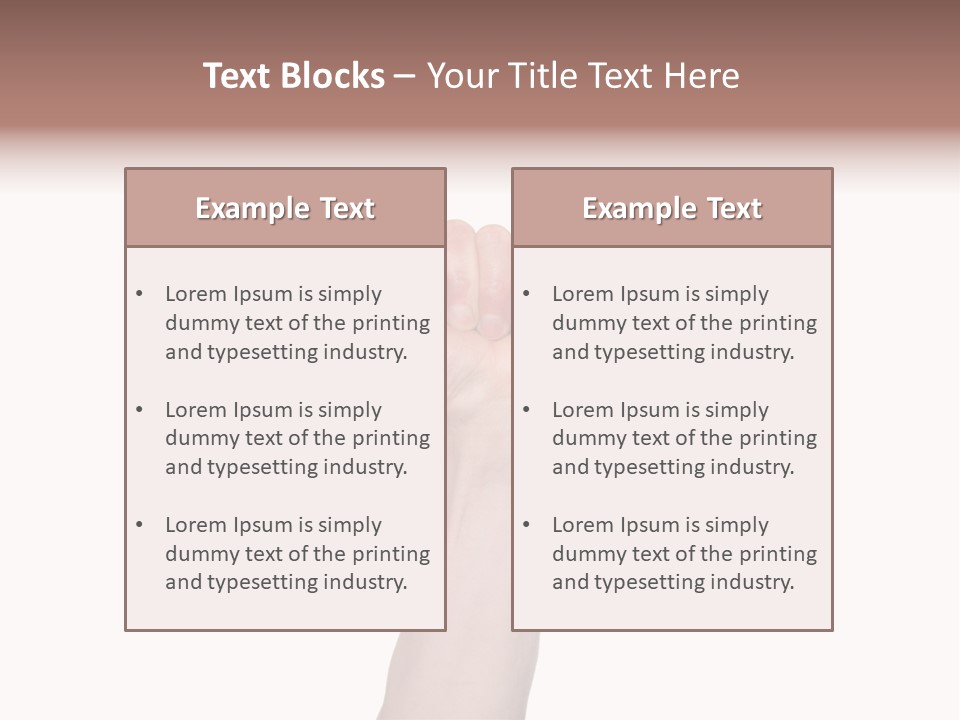 Holding Business Engineer PowerPoint Template