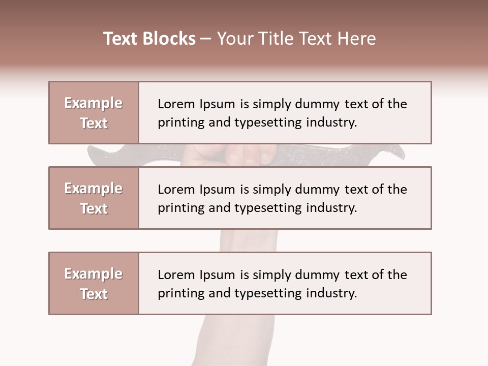 Holding Business Engineer PowerPoint Template