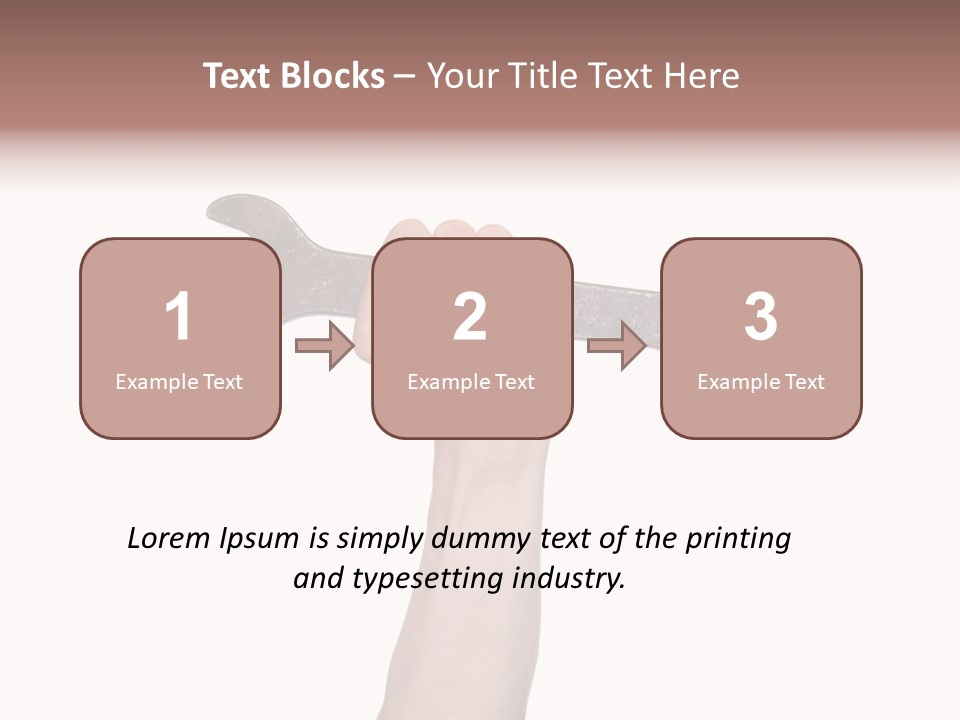 Holding Business Engineer PowerPoint Template